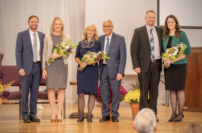 Left to right:  Justin Ringstaff, Executive Secretary; Chelli Ringstaff; Gail Micheff; Jim Micheff, President; Mike Bernard, Treasurer; Cheryl Bernard. 
(PC: Ben Martin)