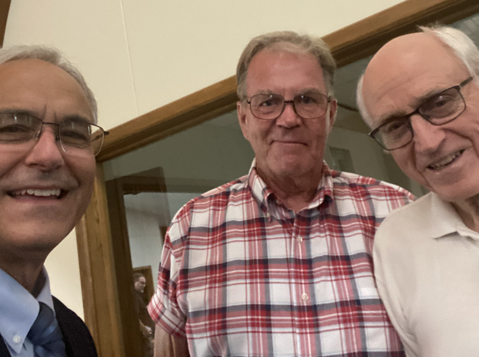 Tuesday night, I stopped by Ithaca's meeting for a quick selfie with Galen Stevenson & Tim Goffent.